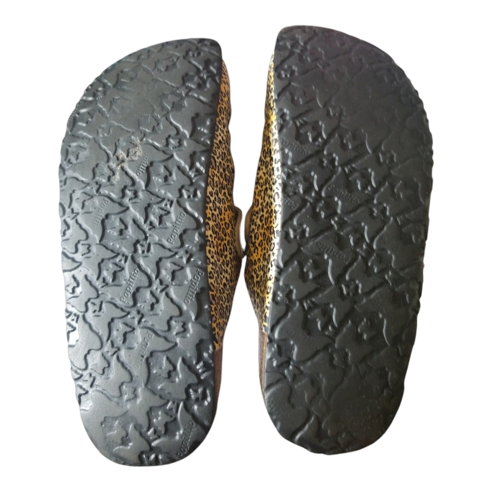 Papillio by Birkenstock Yellow, Black and Gray Mules Comfort Footbed - Picture 6 of 8